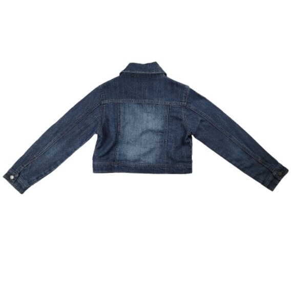 DKNY Girls Dark Blue Jean Jacket Size 6X - Picture 2 of 6